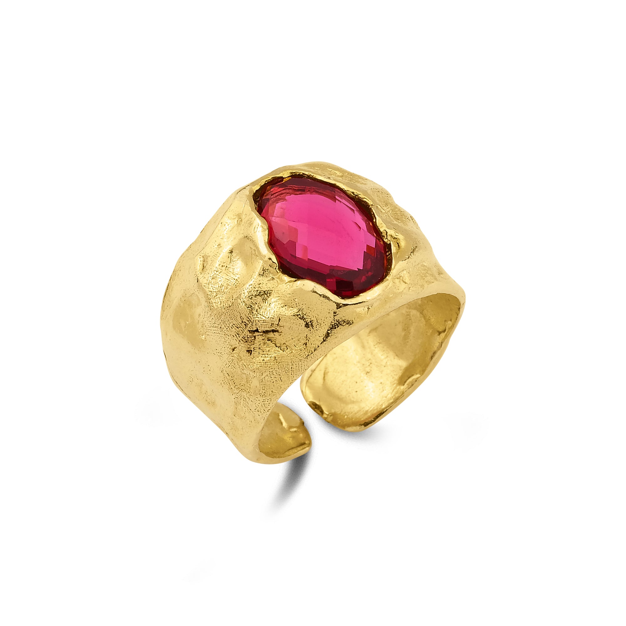 Virela Red Tourmaline Ring